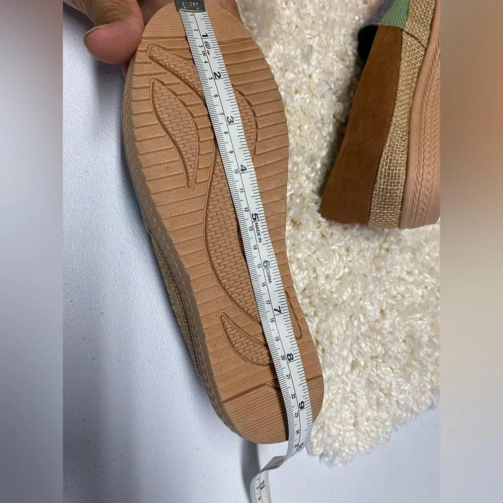 Colorful Patchwork Slip-On Espadrilles